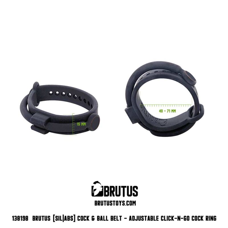 Adjustable Click N Go Cock Ring BRUTUS 5