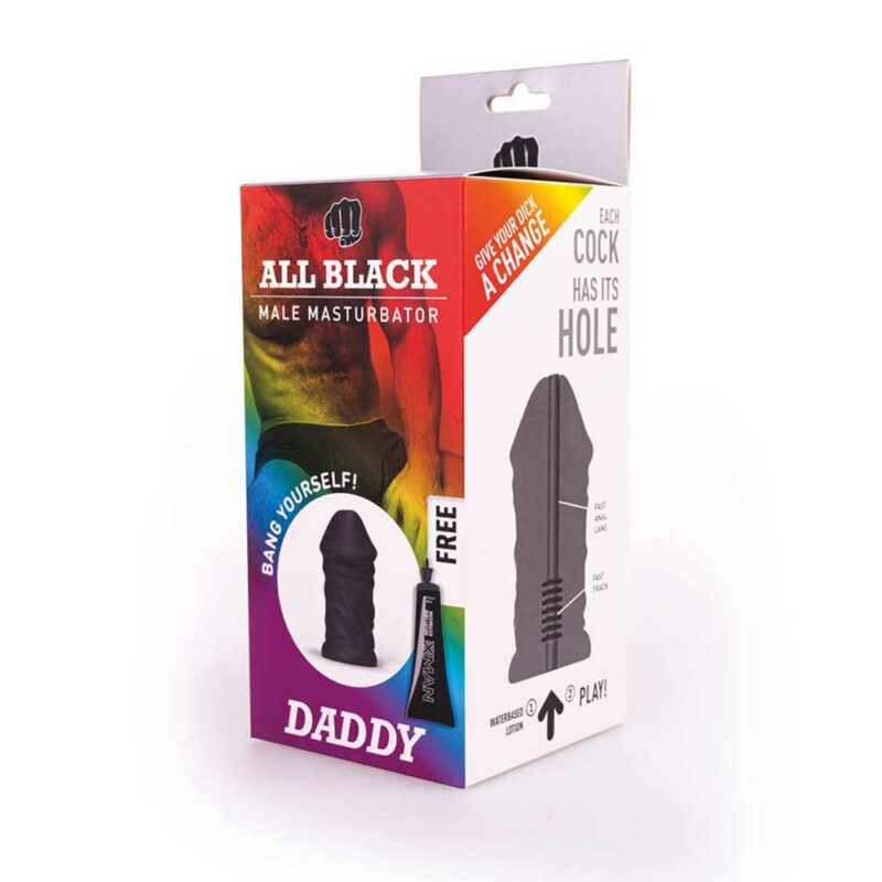 All Black - Real Skin Touch Masturbator - Daddy