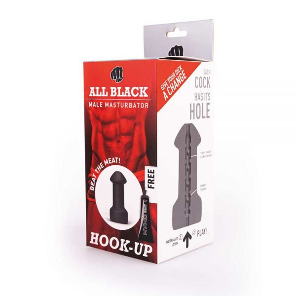 All Black - Real Skin Touch Masturbator - Hook-Up