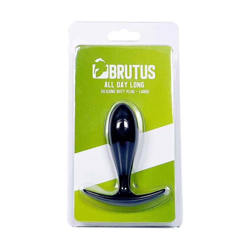All Day Long Silicone Butt Plug L Black BRUTUS 5