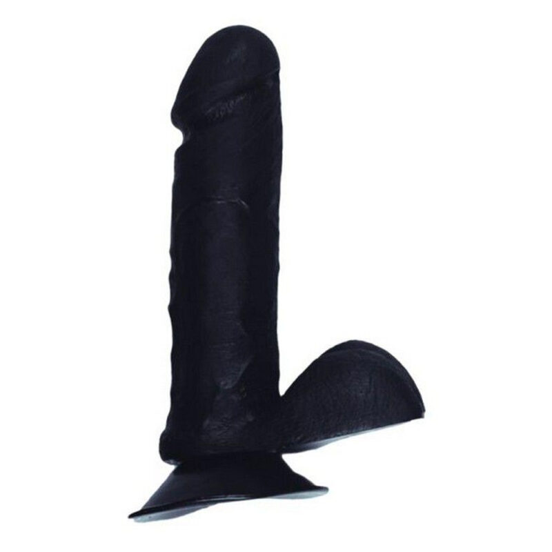 BP Dong With Balls - Black - 20 cm. (8 inch)