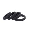 Flat Slick - Silicone Cock Ring Ø 45 mm. - Black - Afbeelding 2