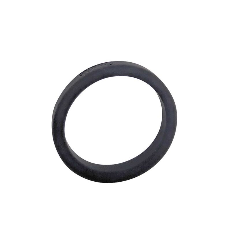 Flat Slick - Silicone Cock Ring Ø 45 mm. - Black BRUTUS
