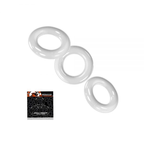 [TPR] Willy Cock Ring 3-Pack - Clear