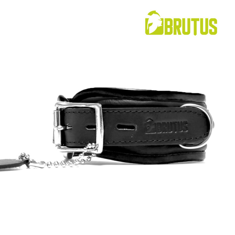 140003 BRUTUS Leather Collars Black Black 001 1