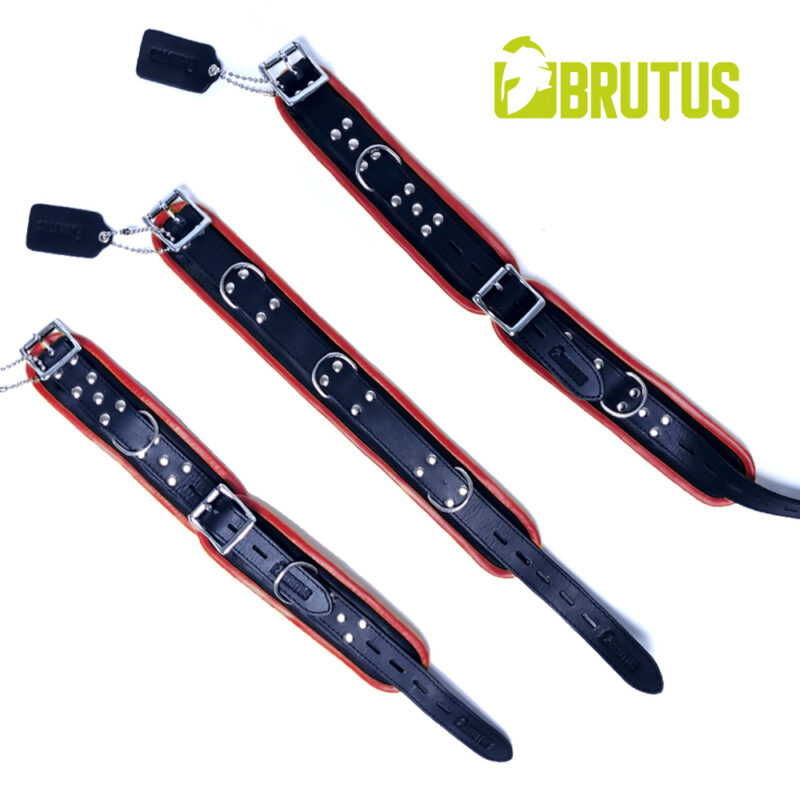 BRUTUS Leather Black Red 1