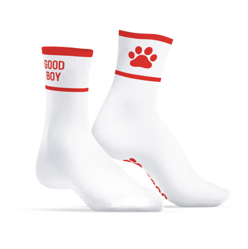 140169 SneakXX Sneaker Socks GOOD BOY Red 01 scaled