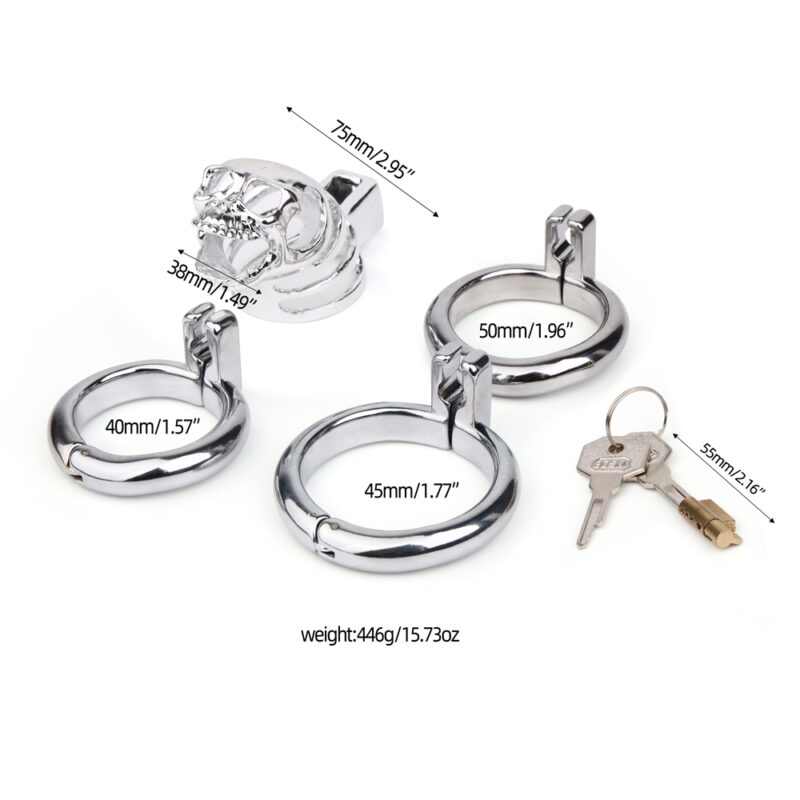 BRUTUS Goth Chastity Cage