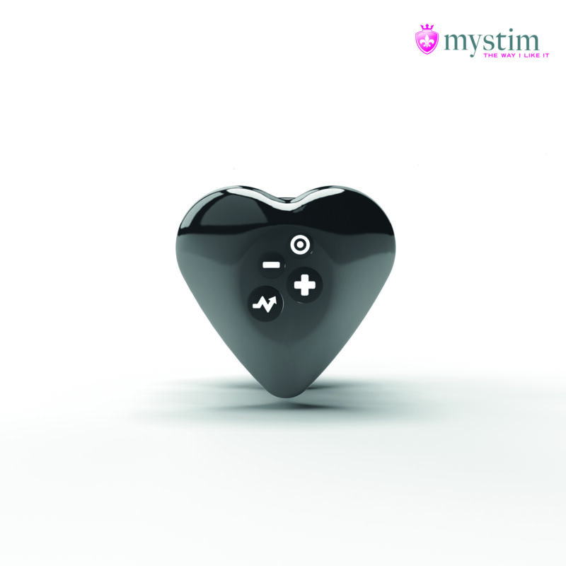 140240 Mystim Hearts Desire E stim Layon Vibrator Black 03