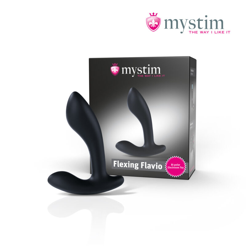 140263 Mystim Flexing Flavio E Stim Prostate Stimulator Black 01