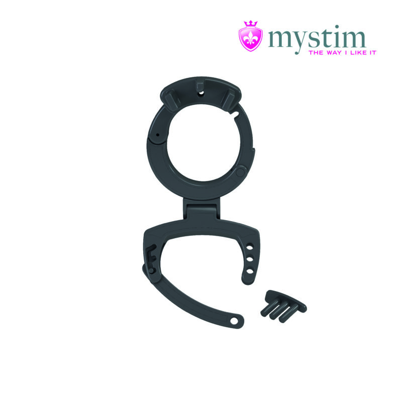 140272 Mystim Pubic Enemy No 3 Electro Cock Cage With Ball Squeezer 02