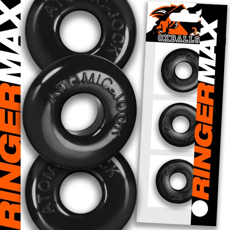 140374 RINGER MAX 3 Pack Cockrings Black 01