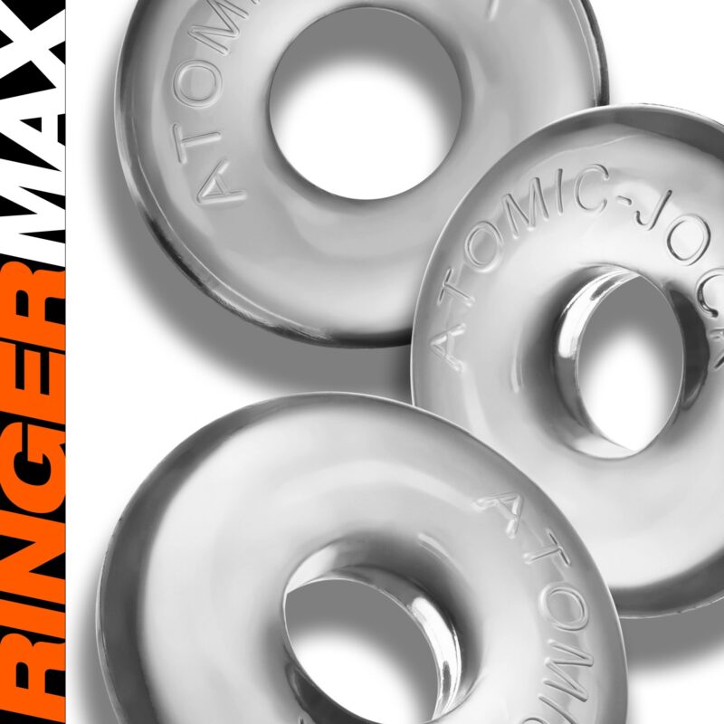 140375 RINGER MAX 3 Pack Cockrings Clear 03