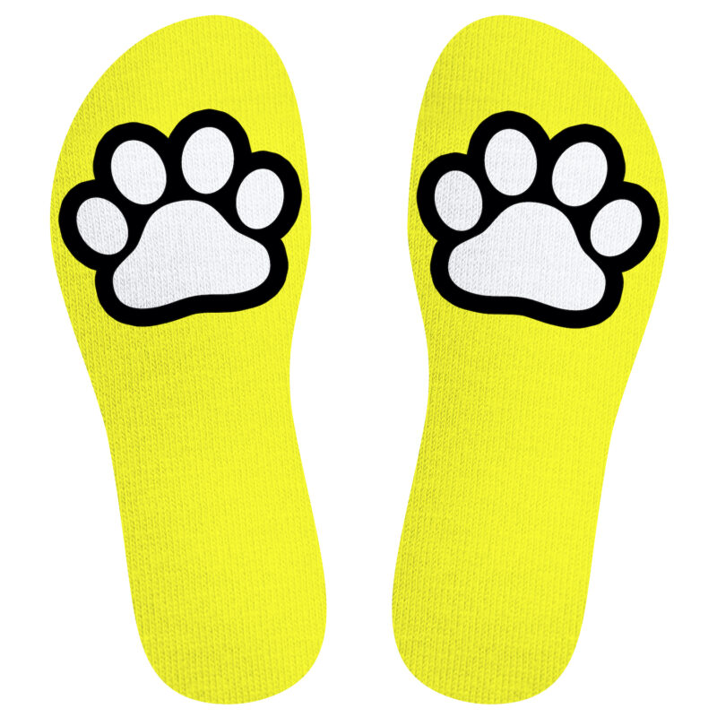 140443 SneakXX Sneaker Socks PAW Neon Yellow 02
