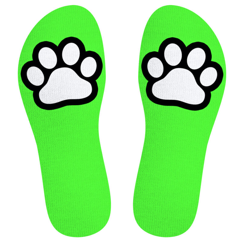 140446 SneakXX Sneaker Socks PAW Neon Green 02