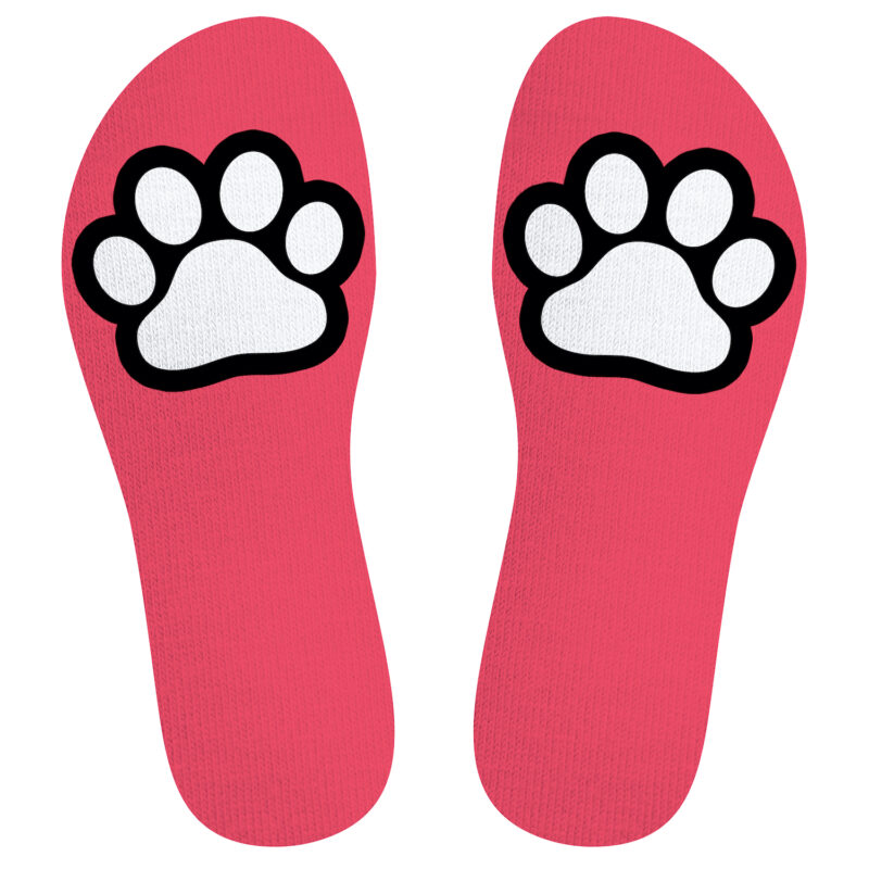 140448 SneakXX Sneaker Socks PAW Neon Pink 02