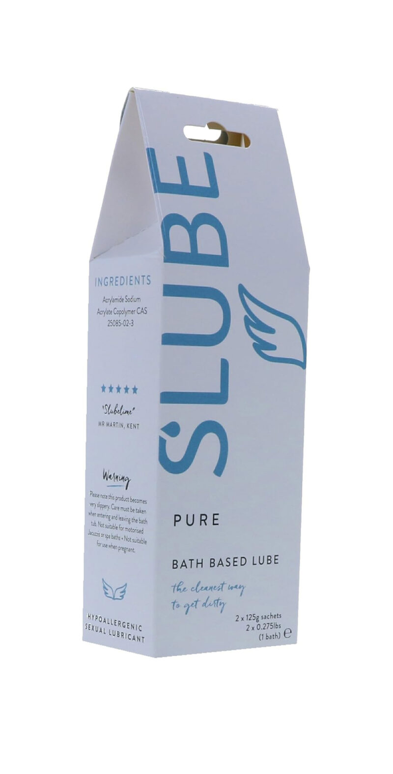 140518 Slube PURE Single Pack Play Lube 250 gram front