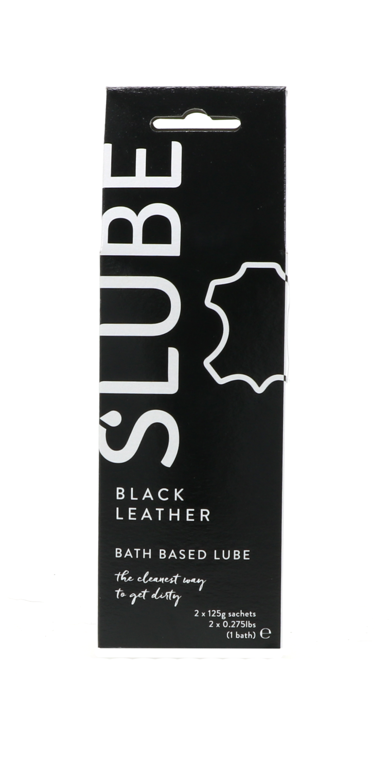 140520 Slube BLACK LEATHER Single Pack Play Lube 250gram front