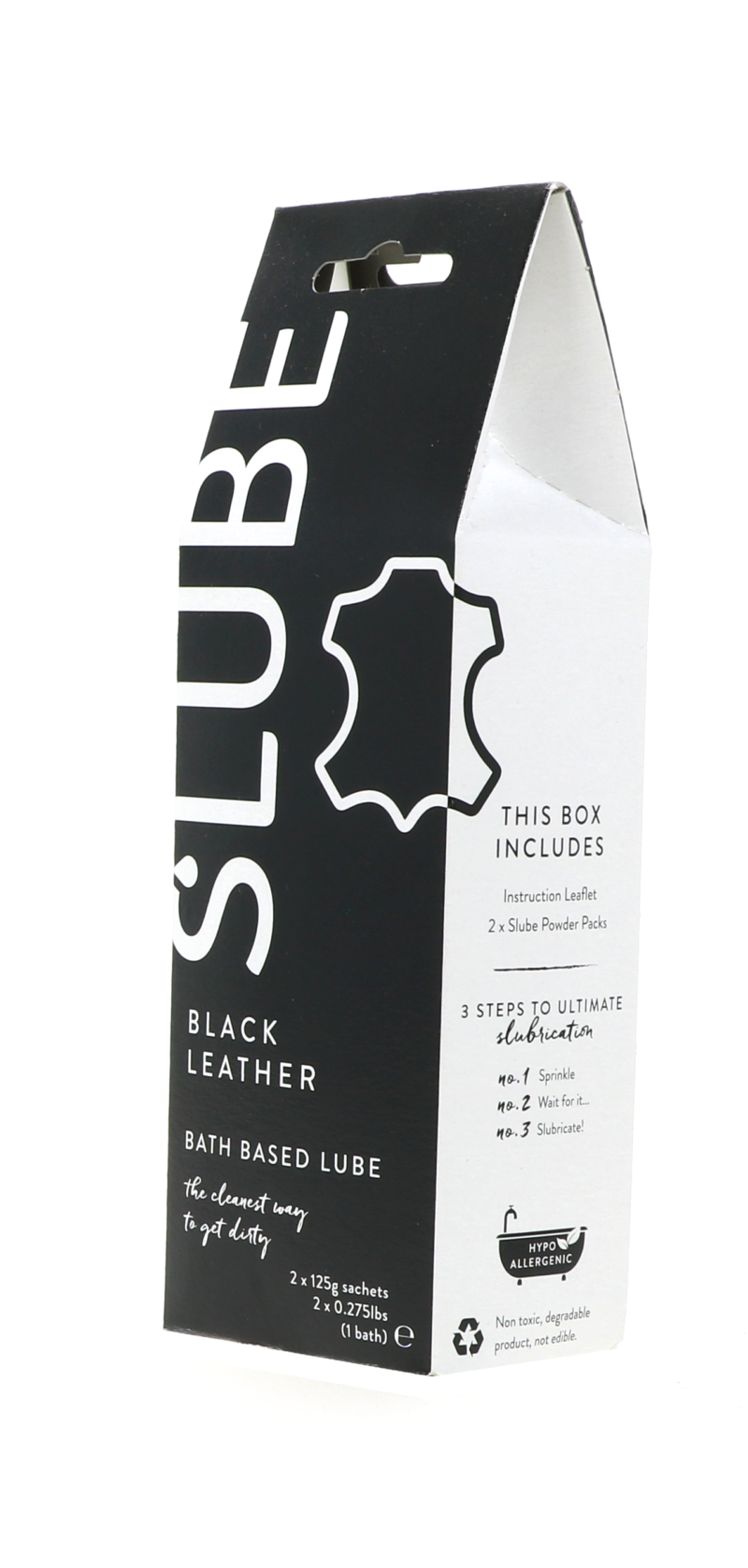 140520 Slube BLACK LEATHER Single Pack Play Lube 250gram side