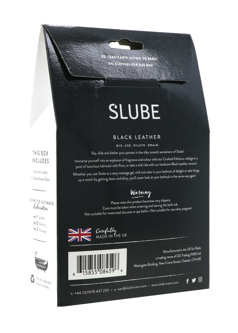 Slube BLACK LEATHER Double Bath Play Lube Gunge Lubricant 2 x 250 gram - Afbeelding 3