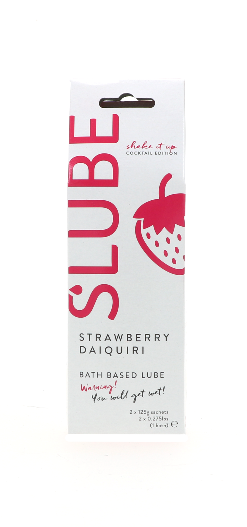 140522 Slube STRAWBERRY DIAQUIRI Single Pack Play Lube 250gram front 1