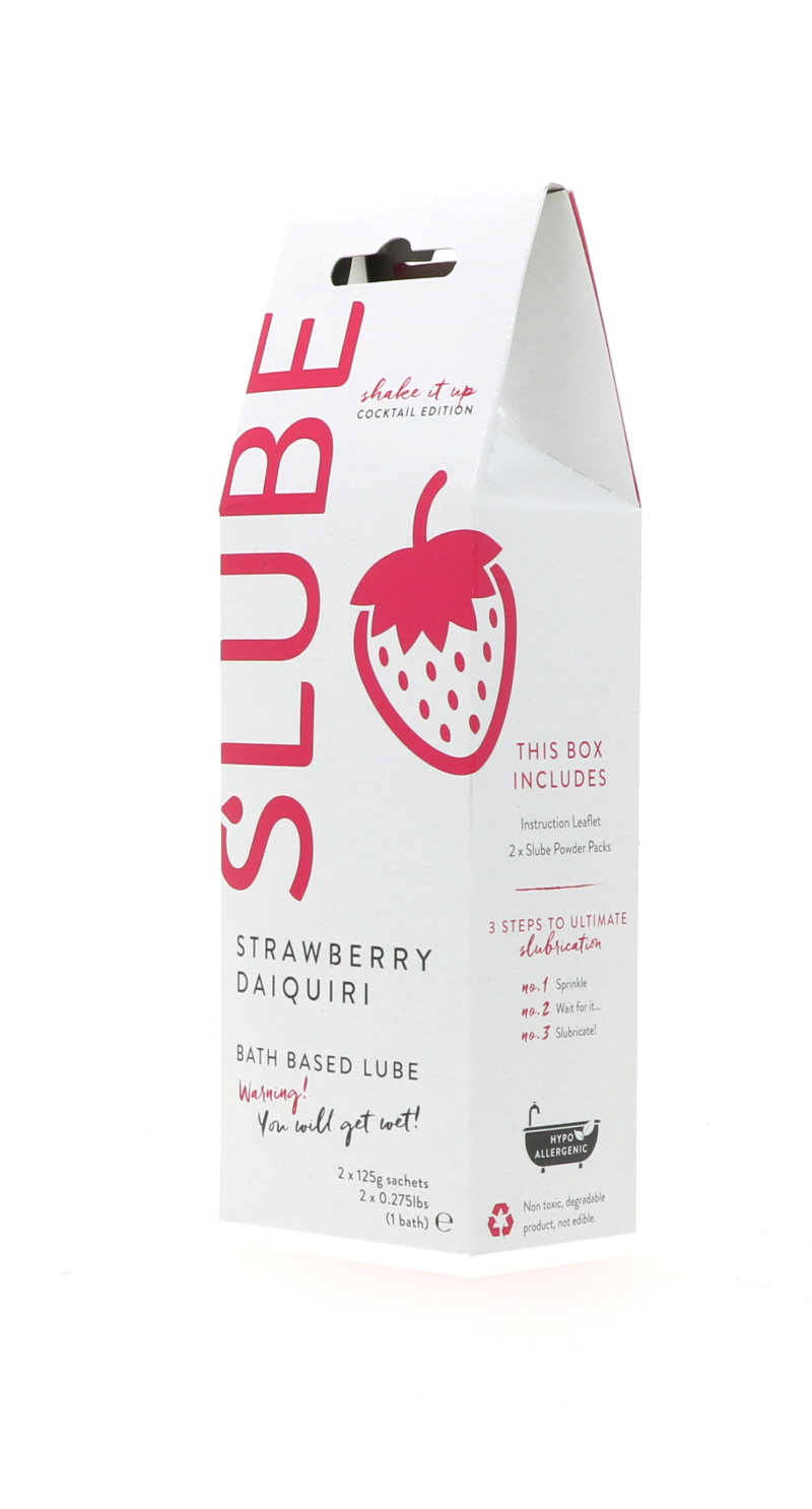 140522 Slube STRAWBERRY DIAQUIRI Single Pack Play Lube 250gram side