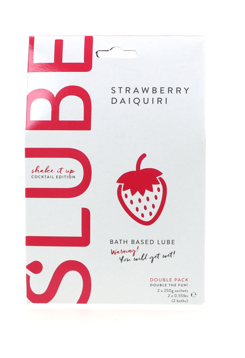 140523 Slube STRAWBERRY DIAQUIRI Double Pack Play Lube 500gram front 1