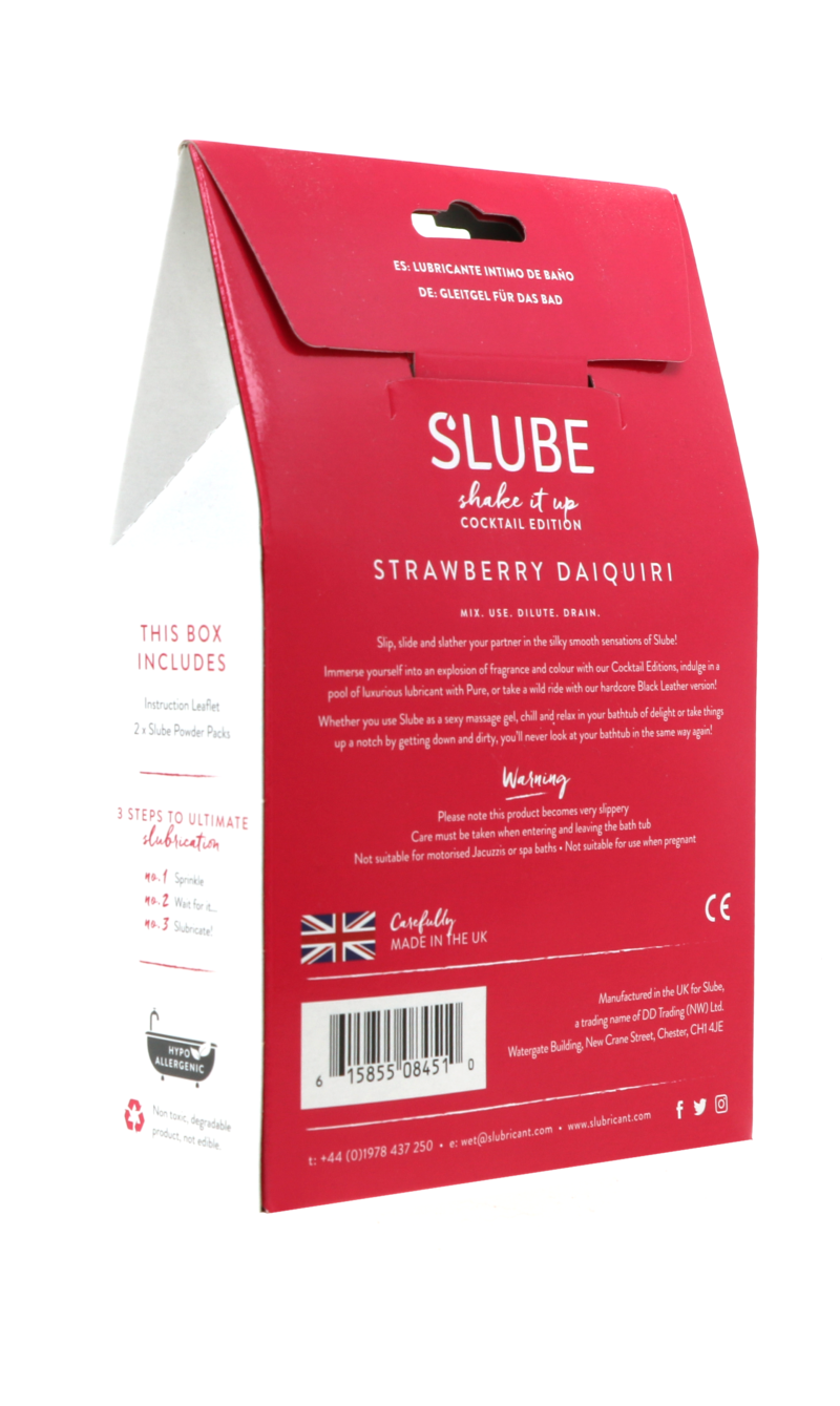 140523 Slube STRAWBERRY DIAQUIRI Double Pack Play Lube 500gram rear