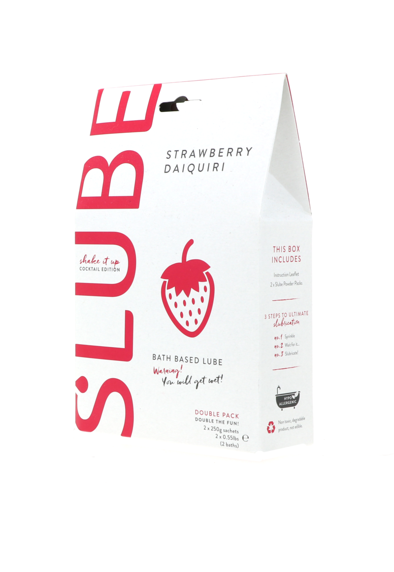 140523 Slube STRAWBERRY DIAQUIRI Double Pack Play Lube 500gram side