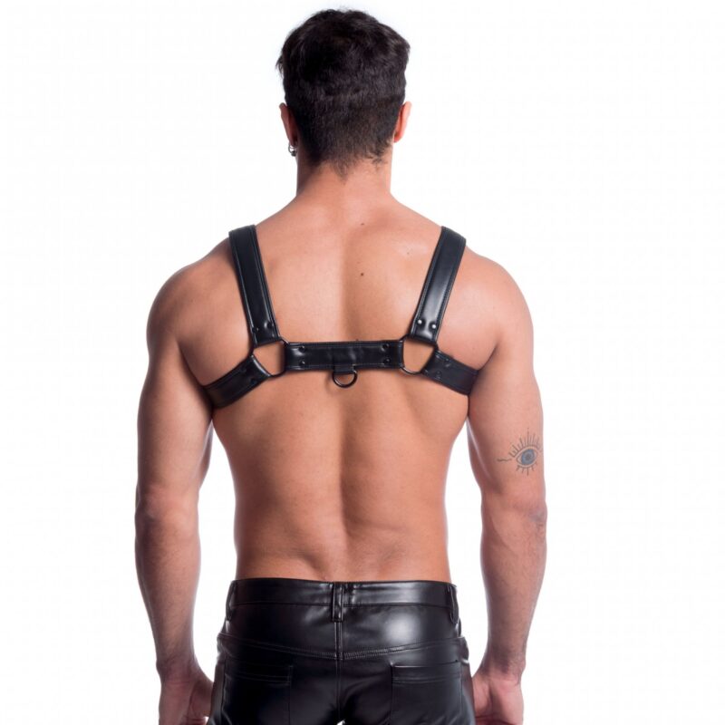 665 Vegan Bulldog Harness All Black 08