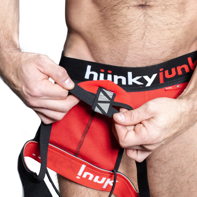 OXJOK HUNKER Comfy Pouch Slider Jock Red Hot 04