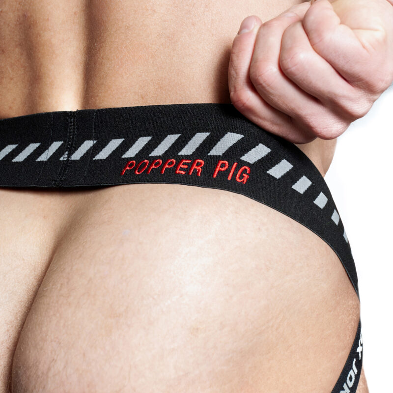 OXJOK POPPERJOCK 3D Rubber Huffer Jock Black Red 02