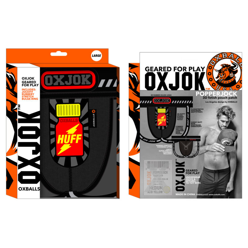 OXJOK POPPERJOCK 3D Rubber Huffer Jock Black Red 05