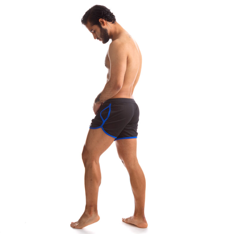 665 Rally Shorts Black Blue 05 scaled