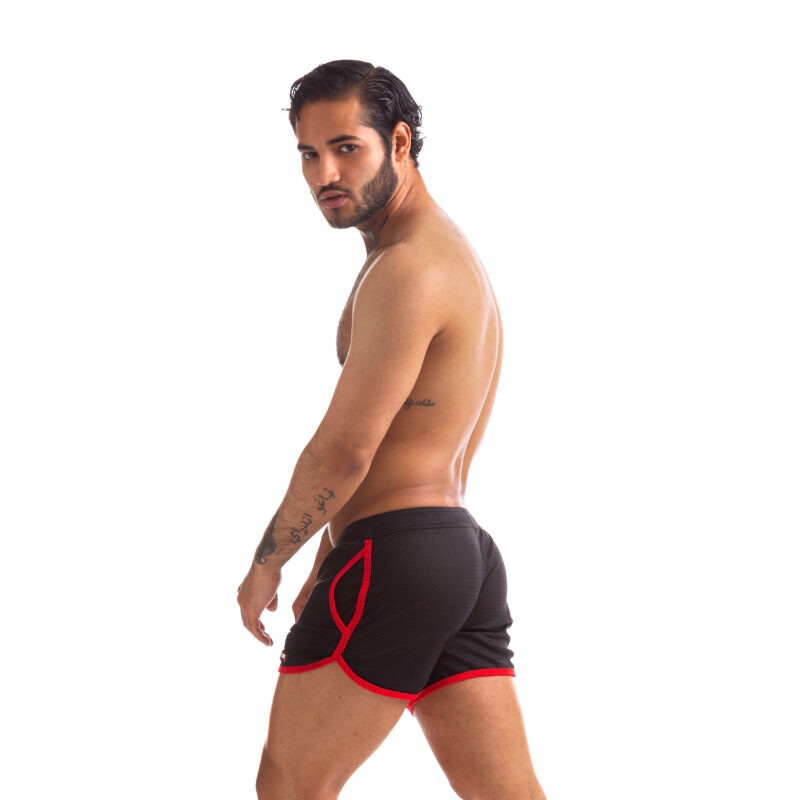 665 Rally Shorts Black Red 03 scaled