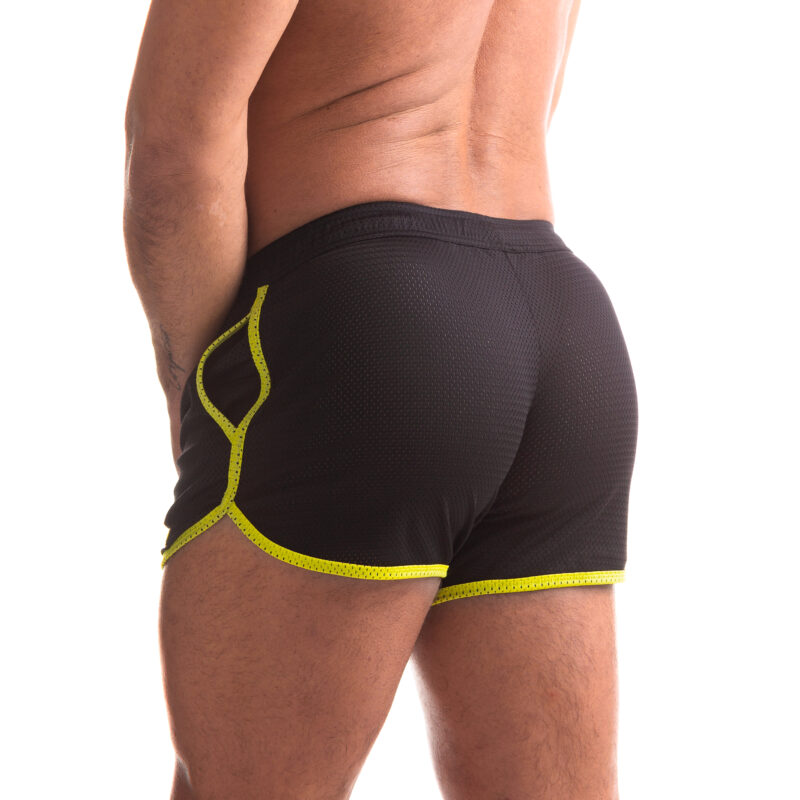 665 Rally Shorts Black Yellow 02 scaled