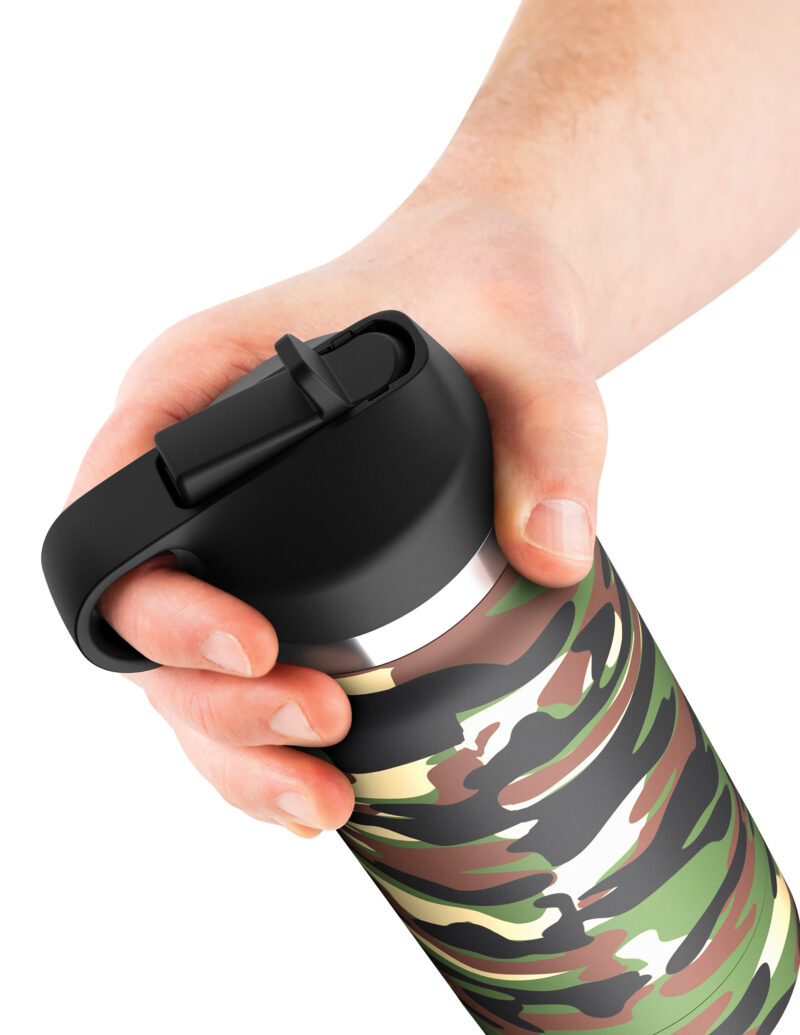 PDX Plus Fap Flask - Happy Camper Discreet Stroker- Frosted - Afbeelding 4