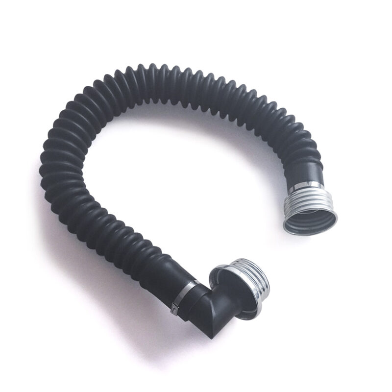 gas mask hose connector