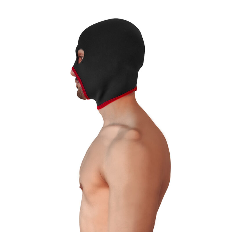 BRUTUS Neoprene Face Fucker Hood Red - Afbeelding 2