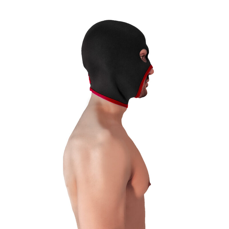 BRUTUS Neoprene Face Fucker Hood Red - Afbeelding 4