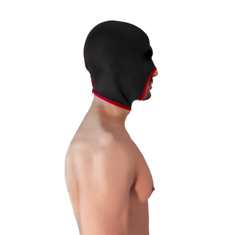 BRUTUS Blind Neoprene Face Fucker Hood Red - Afbeelding 4