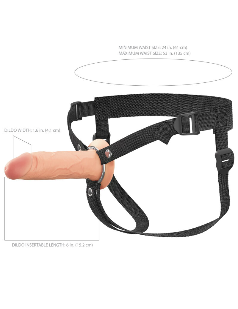 Fantasy X-Tensions - 6 Inch Silicone Hollow Strap-On - Afbeelding 7