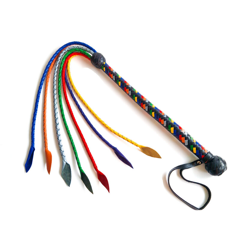 pride leather flogger