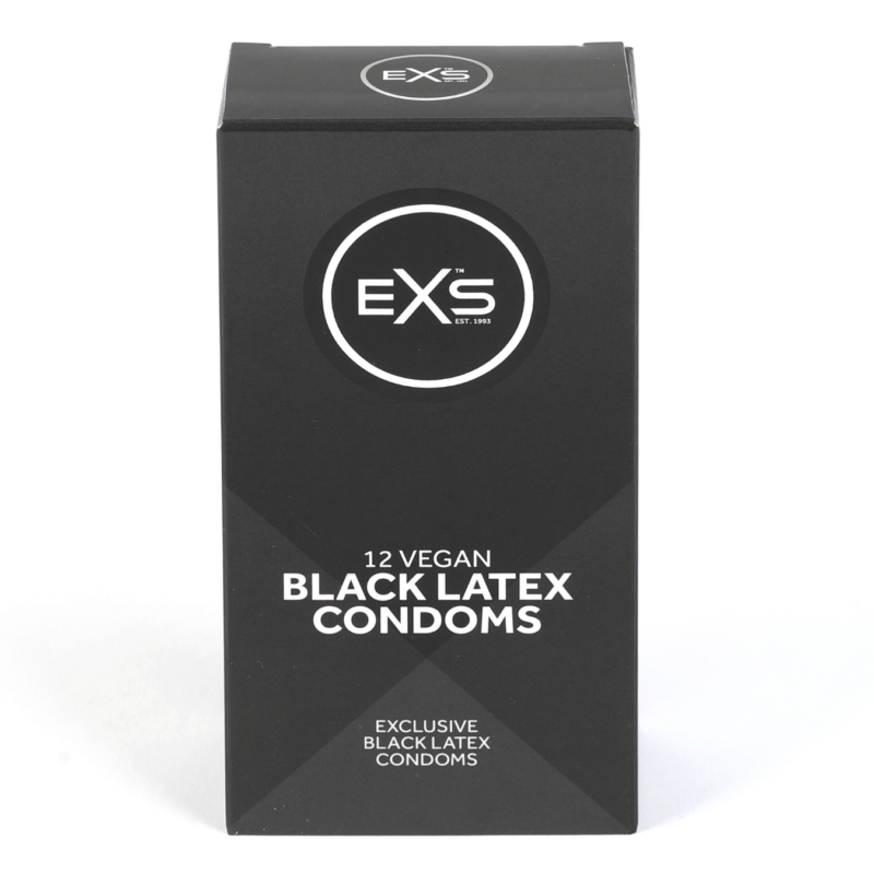 EXS Black Latex Condoms 12 x 54 mm - Afbeelding 3