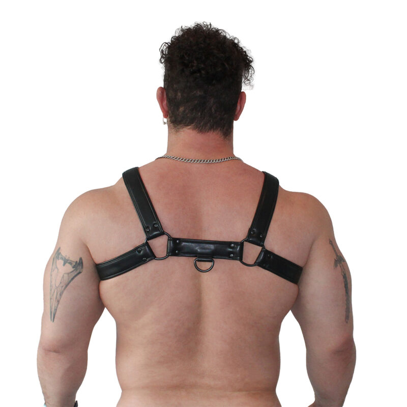 BRUTUS Vegan Bulldog Harness Black-Black - Afbeelding 5