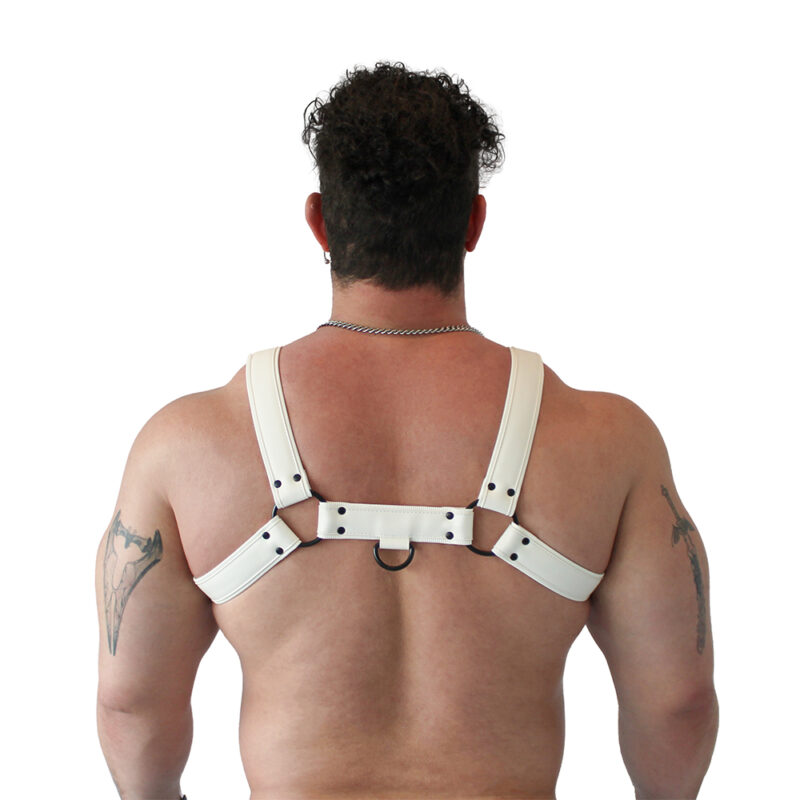 BRUTUS Vegan Bulldog Harness White-White - Afbeelding 4