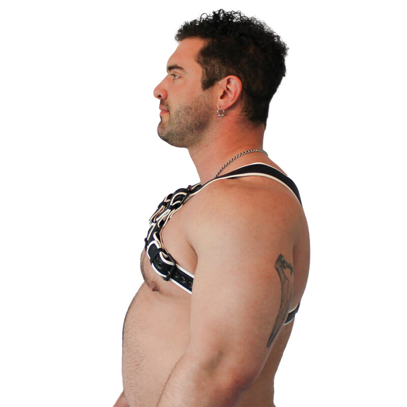 BRUTUS Vegan Puppy Harness Black-White - Afbeelding 4