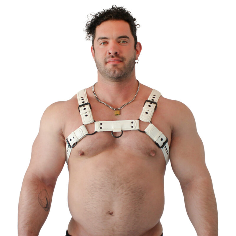 BRUTUS Vegan Puppy Harness White-White - Afbeelding 3