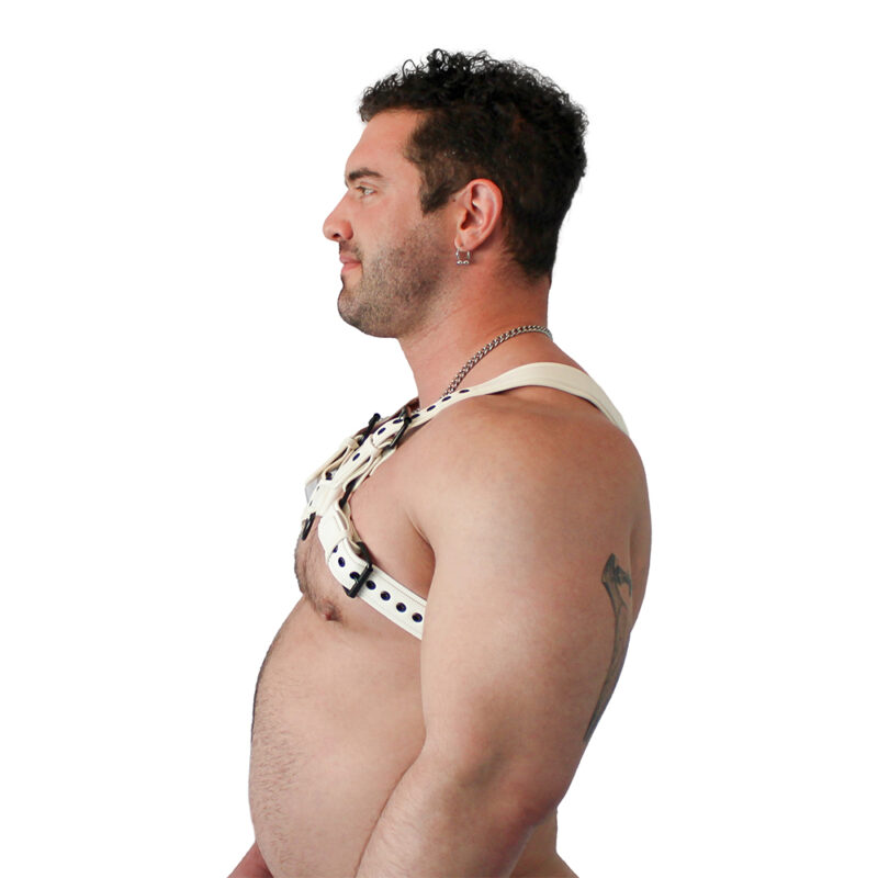 BRUTUS Vegan Puppy Harness White-White - Afbeelding 4