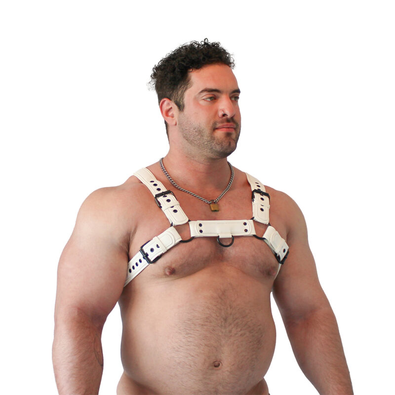 BRUTUS Vegan Puppy Harness White-White - Afbeelding 6